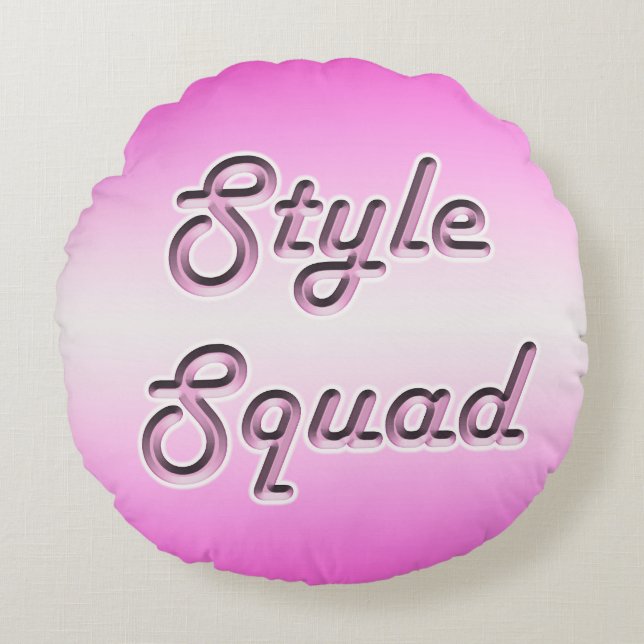Style Squad Round Pillow (Front)