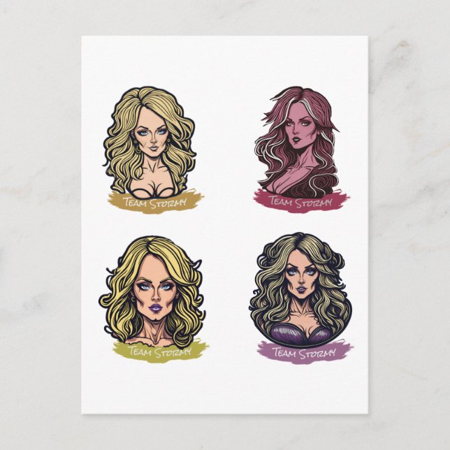 Style Team Stormy - Stormy Daniels Creative Postcard (Front)