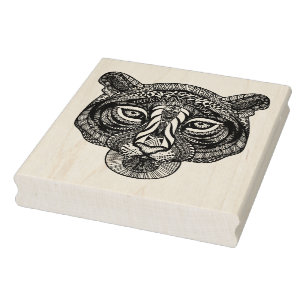 Style Tiger Rubber Stamp