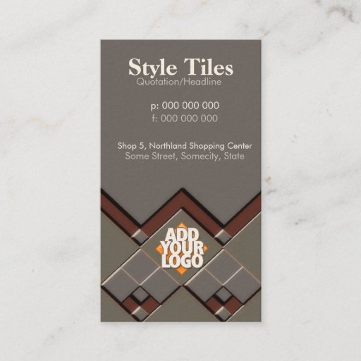 Customizable Style Tiles Business Card