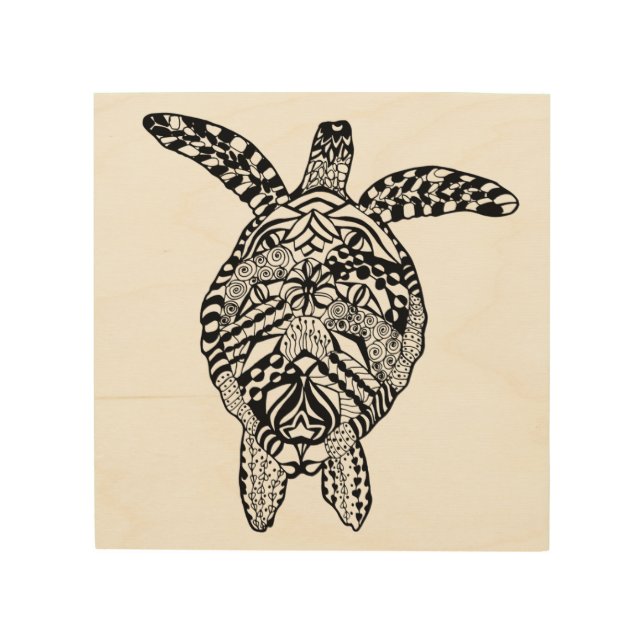 Style Turtle 5 Wood Wall Decor (Front)