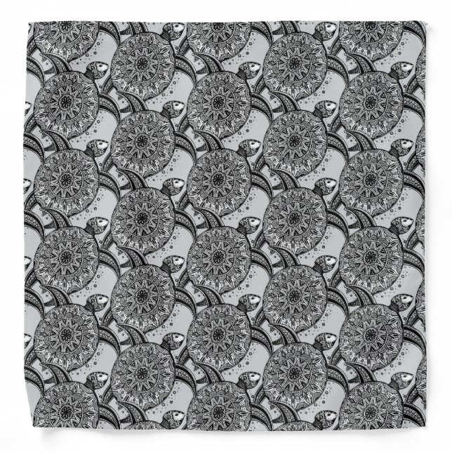 Style Turtle Pattern Bandana (Front)