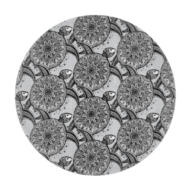 Style Turtle Pattern Cutting Board (Front)