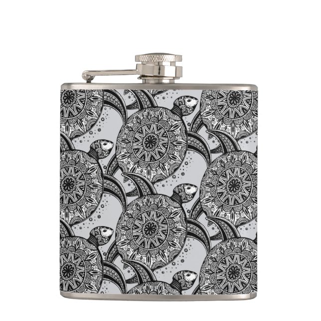 Style Turtle Pattern Flask (Front)
