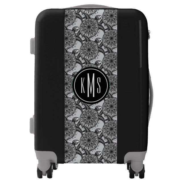 Style Turtle Pattern| Monogram Luggage (Front)