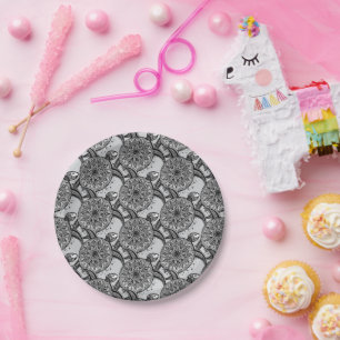 Style Turtle Pattern Paper Plates