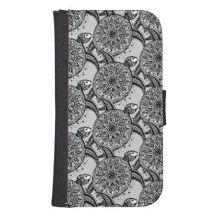 Style Turtle Pattern Samsung S4 Wallet Case