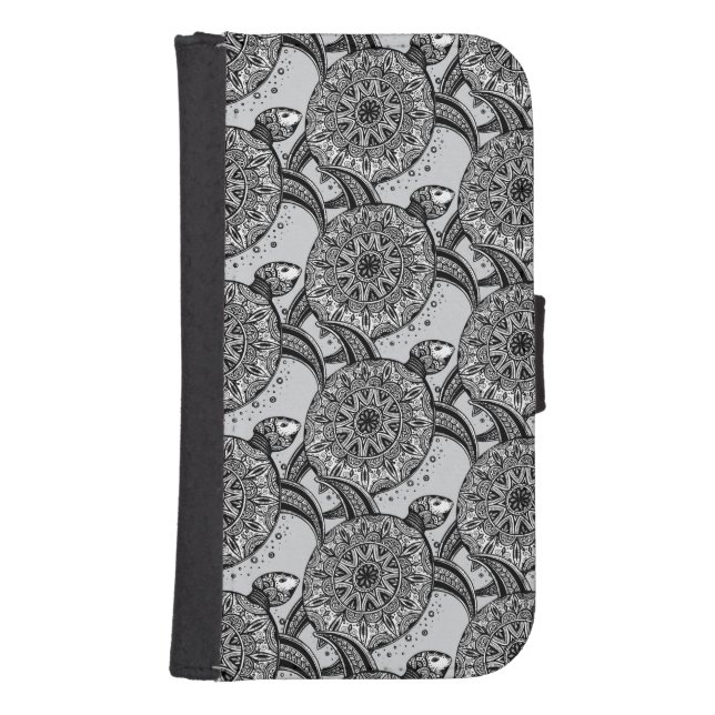Style Turtle Pattern Samsung Galaxy Wallet Case (Front)