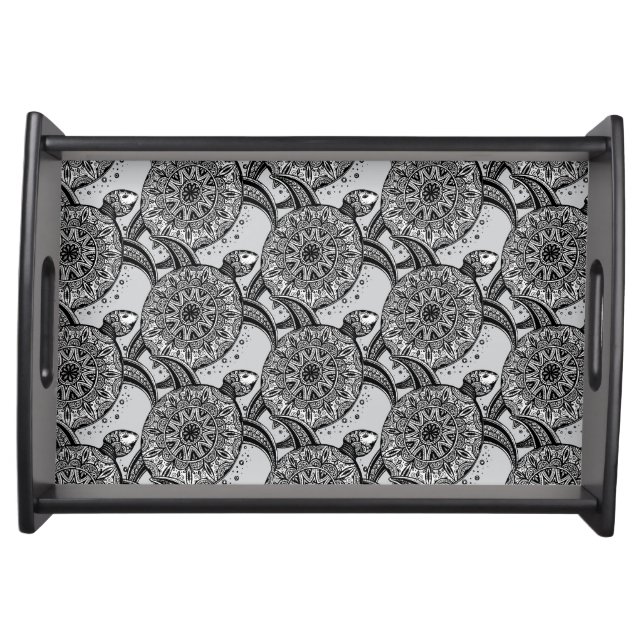 Style Turtle Pattern Serving Tray (Front)