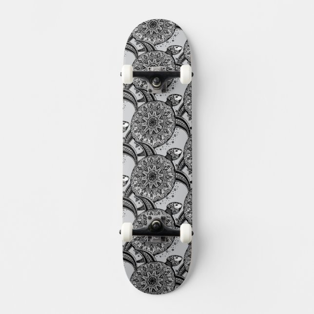 Style Turtle Pattern Skateboard Deck (Front)