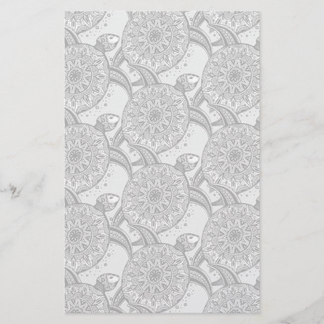 Style Turtle Pattern Stationery (Front)