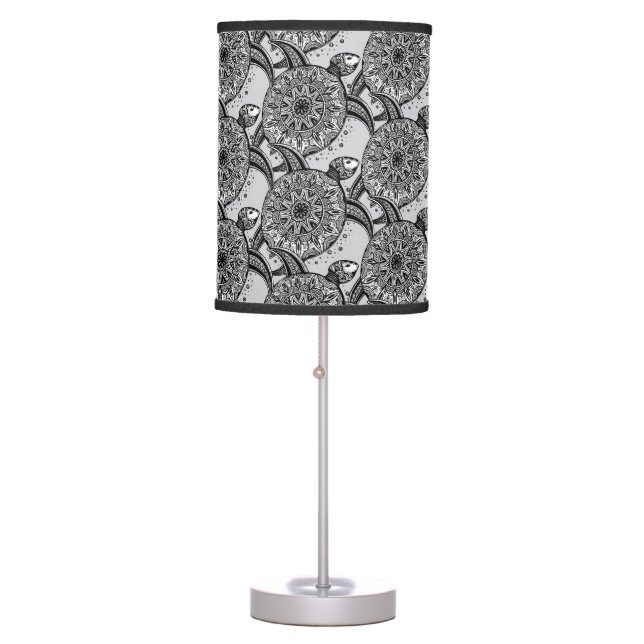 Style Turtle Pattern Table Lamp (Front)