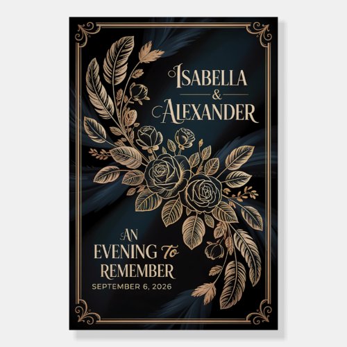 [Style] Wedding Welcome Poster Sign  [Flower/Theme