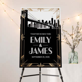 [Style] Wedding Welcome Poster Sign [Theme] Person