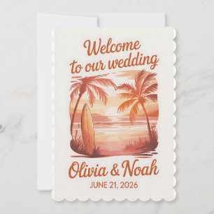 [Style] Wedding Welcome Poster Sign [Theme] Person Invitation