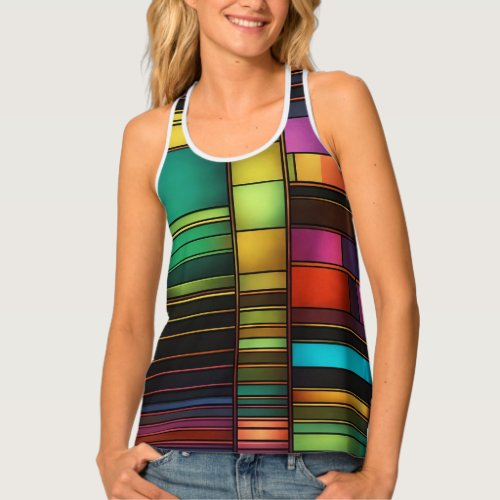 Style Womens All_Over Print Racerback Tank Top B