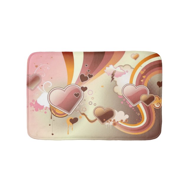 Styled design background bathroom mat (Front)