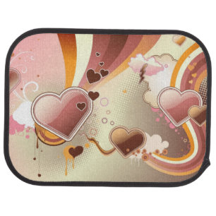 Styled design background car mat