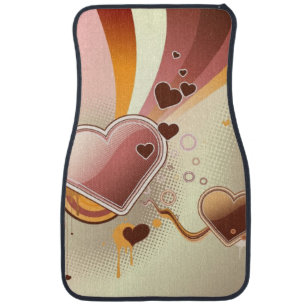 Styled design background car mat