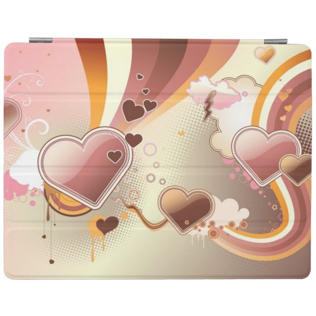 Styled design background iPad smart cover (Horizontal)