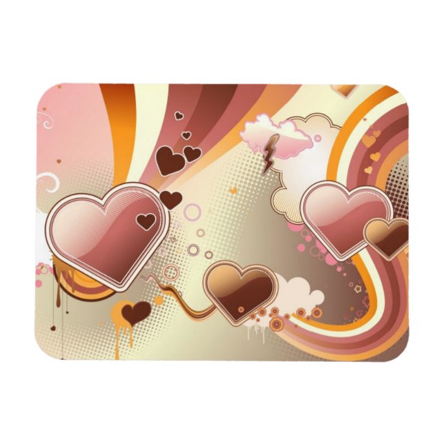 Styled design background magnet (Horizontal)