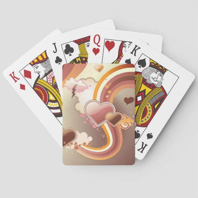 Styled design background poker cards (Back)