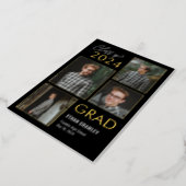 Styled Gallery Foil Graduation Announcement Invite (Rotated)