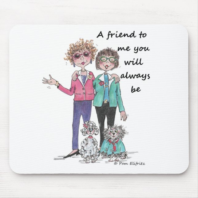 Styles Come and Go, Wise Caricature, Watercolor  Mouse Pad (Front)
