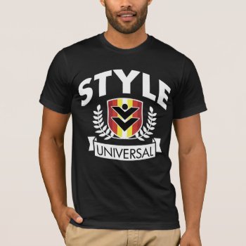 Styleuniversal Crest Dark T-shirt by styleuniversal at Zazzle