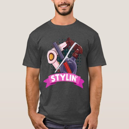 Stylin Beautician Tools Beauty Parlor Hair T_Shirt