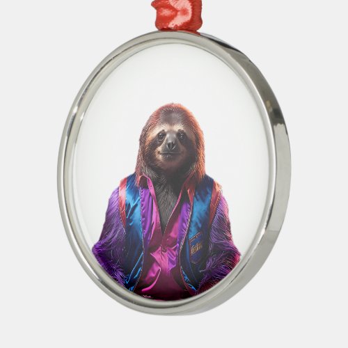 Stylin Sloth Christmas Tree Ornament