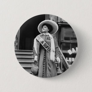 Stylin' Suffragette, 1908 Button