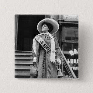 Stylin' Suffragette, 1908 Button