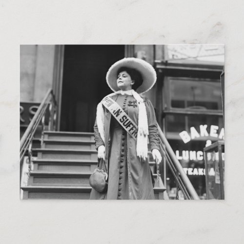 Stylin Suffragette 1908 Postcard
