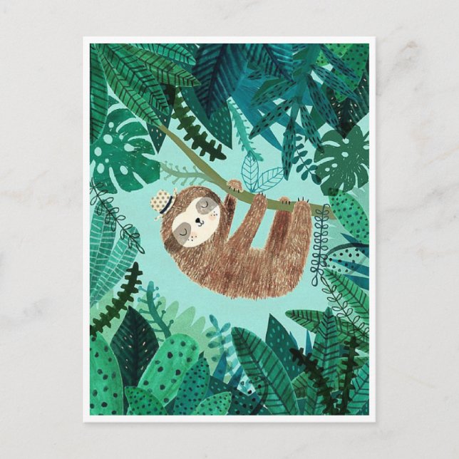 Styling Sloth Postcard (Front)