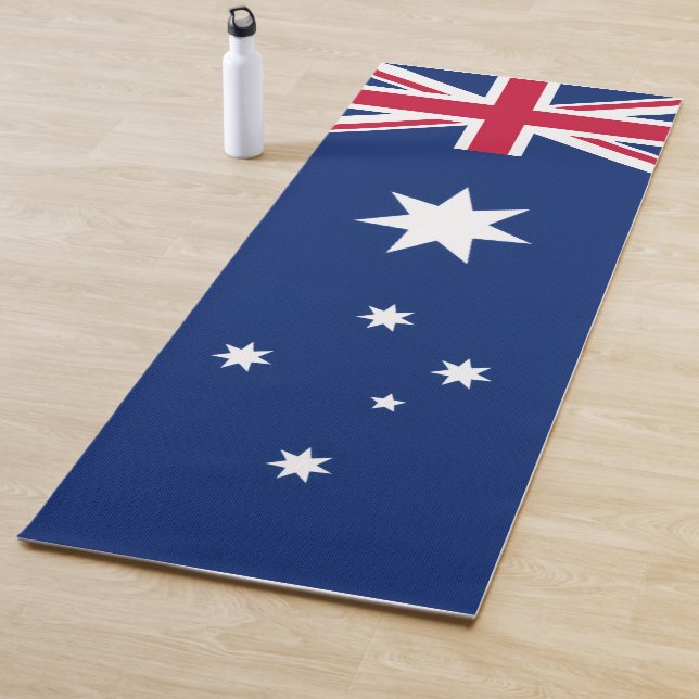 Stylised Australian Flag Yoga Mat (In Situ)
