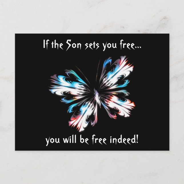 Stylised butterfly 2 postcard (Front)