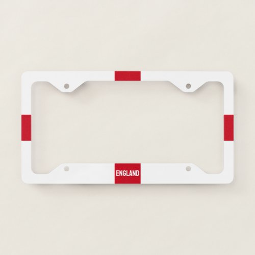 Stylised England Flag License Plate Frame