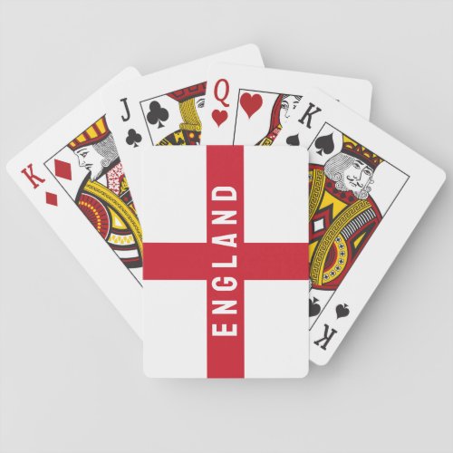 Stylised England Flag Playing Cards