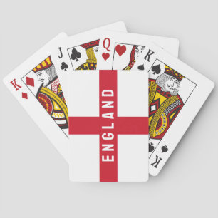 Stylised England Flag Poker Cards