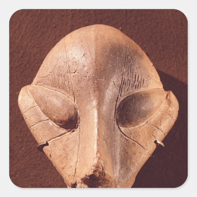 Stylised head, from Predionica Square Sticker (Front)