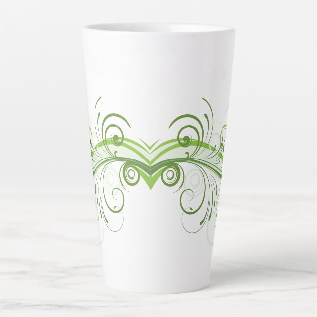 Stylish 17 oz Latte Mug with Bold Graphic Art (Front)