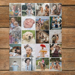 Stylish 20 Photo Collage Jigsaw Puzzle<br><div class="desc">Share your favorite memories and milestones with this unique photo collage puzzle. Perfect for Christmas, birthdays, anniversaries, and any special occasion, this cheerful jigsaw puzzle is a great way to enjoy your most cherished photos - without having to leave your home. Featuring 20 of your favorite pictures, this custom keepsake...</div>