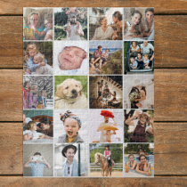 Stylish 20 Photo Collage Jigsaw Puzzle