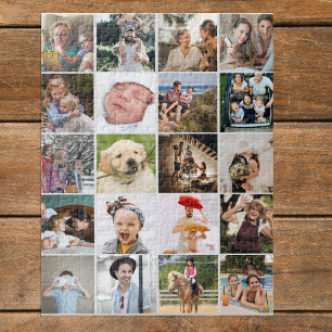 Stylish 20 Photo Collage Jigsaw Puzzle