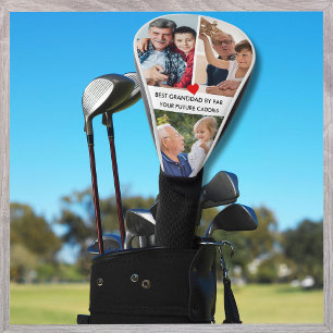 Stylish 3 Photo Best Grandad By Par Golf Head Cover