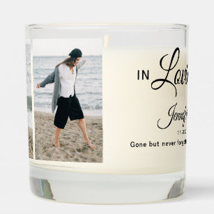 Stylish 3 Photo Collage Scented Candle