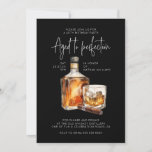 Stylish 40th Birthday Invite Male - Whiskey Theme<br><div class="desc">Set the tone with whiskey and cigars-themed 40th birthday invites for men. Personalize today for a sophisticated celebration!</div>