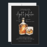 Stylish 40th Birthday Invite Male - Whiskey Theme<br><div class="desc">Celebrate in style with our whiskey-themed 40th birthday invites for men. Personalize now for a memorable party!</div>