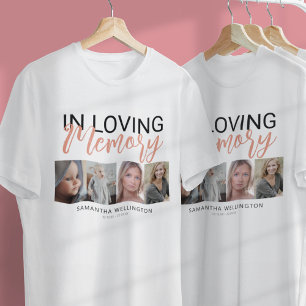 Stylish 4 Photo Memorial T-Shirt